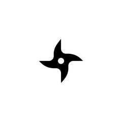 Ninja Shuriken Silhouette Vektor