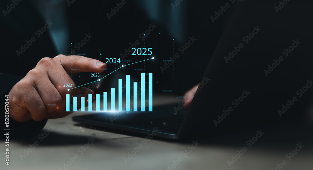 Poster business analytics tools charts and graphs with statistics to analyze business potential and forecas