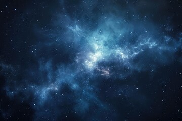 Fototapeta premium Stunning galaxy with vibrant colors and nebulas