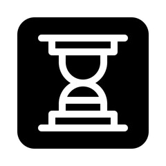 hourglass glyph icon