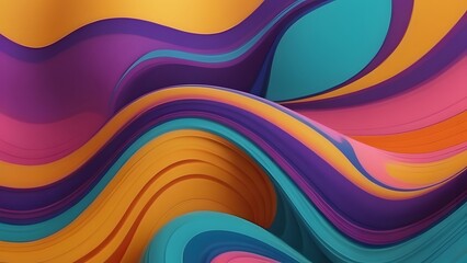 A vibrant background of colorful abstract waves in motion