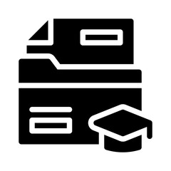 education glyph icon