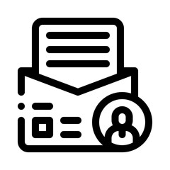 envelope line icon