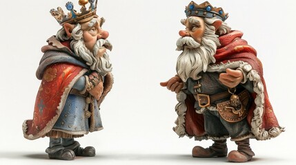 Grumpy king and optimistic advisor tackle a kingdom crisis, highlighting leadership and strategy.