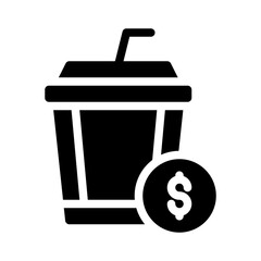 coffee cup glyph icon