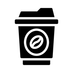 coffee glyph icon