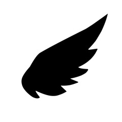 Wings silhouette icon