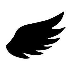 Wings silhouette icon