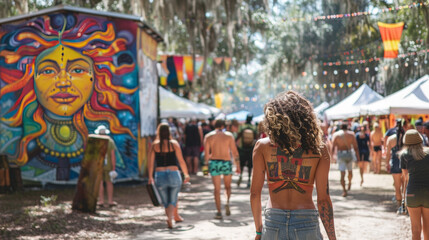 traditional art festival,artisans, musicians, singers and dancers presenting the folk culture and tradition typical