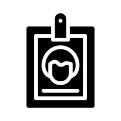 id card glyph icon