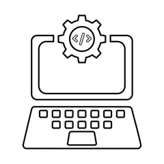 Web Development Icon Line Vector graphics