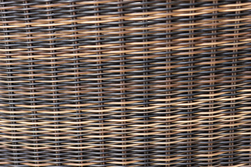 Brown and black wicker of furniture for background	