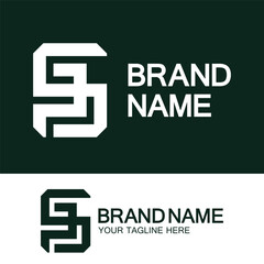 Alphabet letters monogram logo PS, SP, P and S, elegant and Professional letter icon design