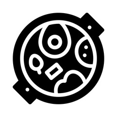 Naklejka premium thai food glyph icon