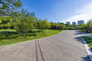 Fototapeta premium Tianjin Fuxing River Park landscape