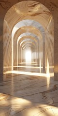 Obraz premium Marble Archway with Light and Shadow