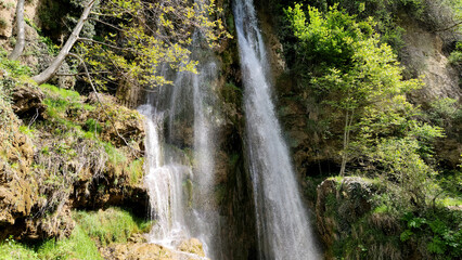 Ocakli  waterfalls located in Ocakli village in Pazar district of Tokat province in Turkey