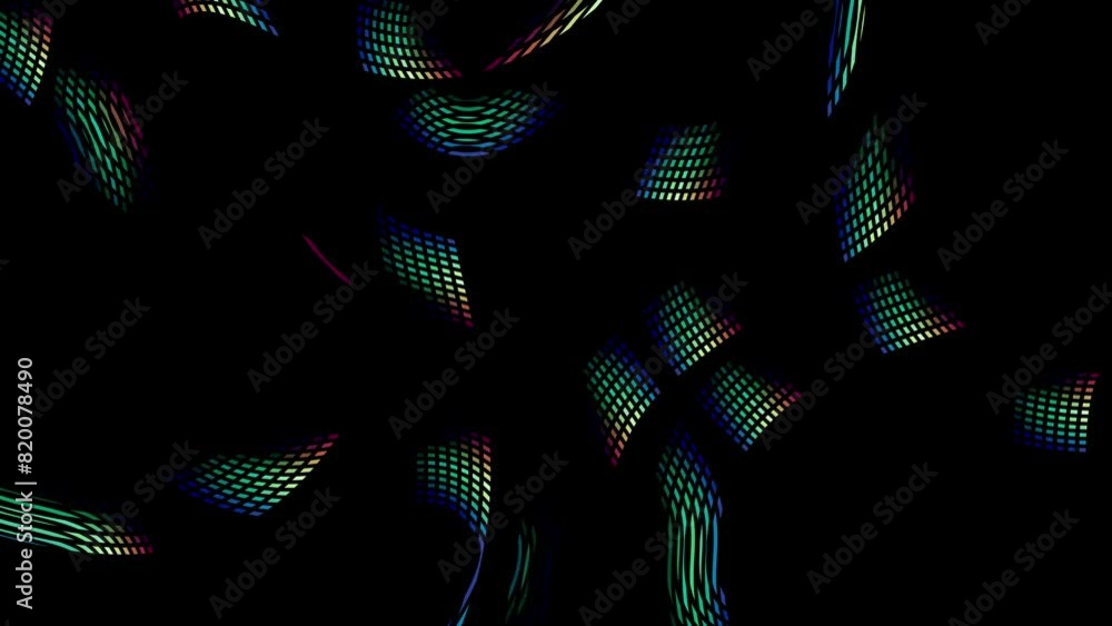 Poster animation abstract moving square background