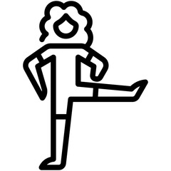 yoga line icon