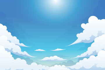 blue Cloud sky Curve bubble comfort feeling background landscapes illustration design