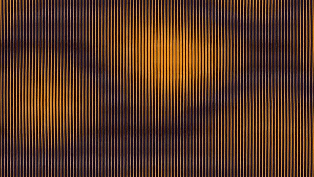Seamless orange zippy stripe repeated background loop. Waves looped dynamical colored animation.