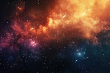 Naklejka premium Stunning stars and planets in the cosmos