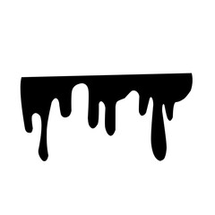 black dripping liquid