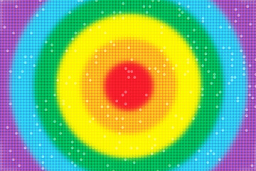 LGBT Vibrant Rainbow Dot Pattern Background
