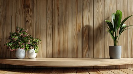 interior of a room with a plant