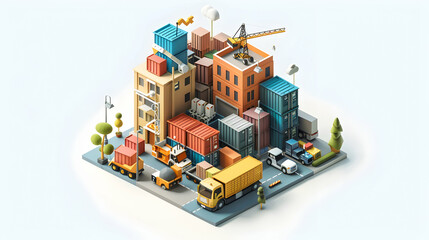 Business professional stressed by supply chain disruption, facing operational challenges and delays   3D flat icon concept in cartoon style