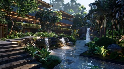 Obraz premium this image about the architecture of different building like hotel, resort, hospital, school, restaurant, office, business