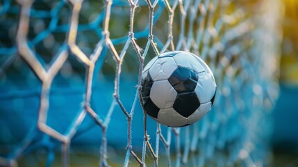 A Soccer Ball in the Net