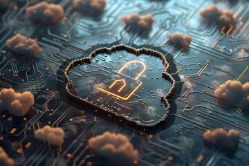 Cloud-based Cybersecurity Solutions - Secure Corporate and Institutional Networks - Endpoint Protection - Security Service Edge and Secure Access Service Edge - 3D design