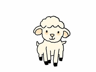 Fototapeta premium illustration of sheep art