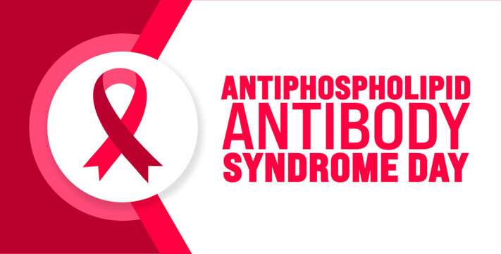 June is Antiphospholipid antibody syndrome day background template. Holiday concept. use to background, banner, placard, card, and poster design template with text inscription and standard color.