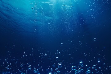 abstract blue bubbly water background