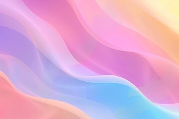 Abstract soft gradient waves background. AI generative