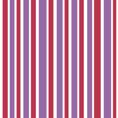 Seamless vector striped color background fabric pattern stripe balance stripe patterns cute vertical purple violet color tone stripes different size symmetric fabric pattern illustration wallpaper.