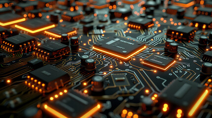 Obraz premium Background of business technology style