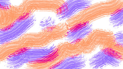Abstract background of pale orange, purple, and red digital brushstrokes on a white canvas.
