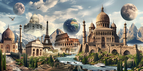 Fantasy World Architecture | Surreal Global Landmarks
