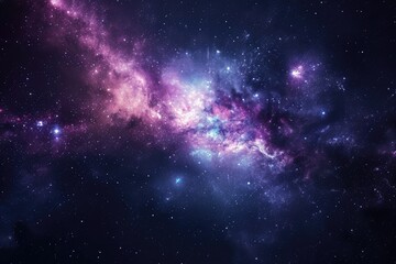 Fototapeta premium Vibrant colors of the cosmos at night