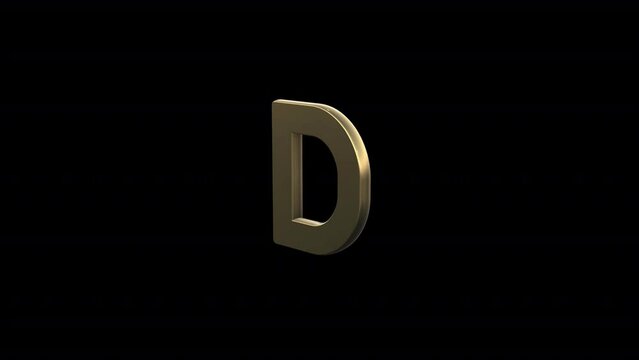 Adaptable Golden Alphabet Visuals in Stunning 3D: Modify and adapt our stunning 3D golden alphabet letters to fit your project's specific needs seamlessly