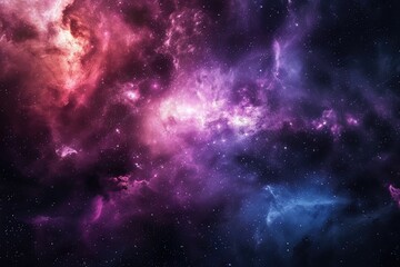 Fototapeta premium Amazing cosmic scene with vibrant colors