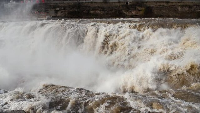 Hukou Waterfall Scenic Area in Shanxi Province, Shaanxi Province, China