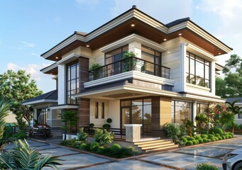 Fototapeta premium Modern Villa