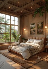 Modern Bedroom with Nordic Style