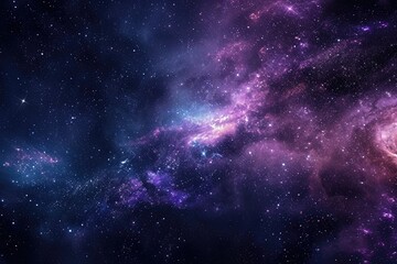 Obraz premium Amazing galaxy with nebulas and cosmic dust