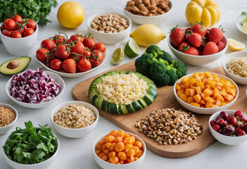 Fresh and Healthy Food Essentials
Healthy Eating: Fresh Fruits and Vegetables