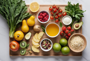Fresh and Healthy Food Essentials
Healthy Eating: Fresh Fruits and Vegetables